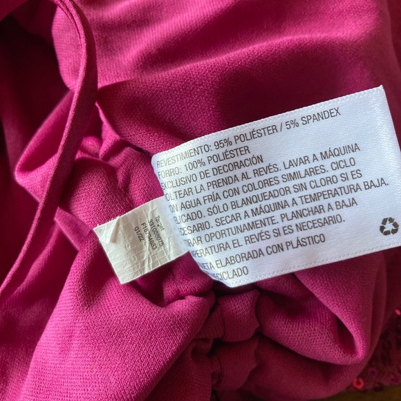 Wild Fable Purple Sequin Mini Dress Ruched Drawstring Sleeveless Party L - Picture 10 of 10